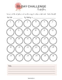 30 day challenge printable pdf