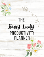 Busy Lady Productivity Planner - (80 Pages)