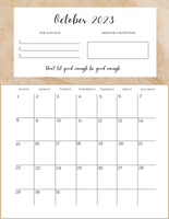 Motivational Calendar / 2023 Dated Calendar - Canva / PLR Content / Commercial Use