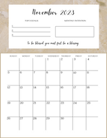 Motivational Calendar / 2023 Dated Calendar - Canva / PLR Content / Commercial Use