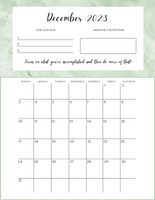 Motivational Calendar / 2023 Dated Calendar - Canva / PLR Content / Commercial Use