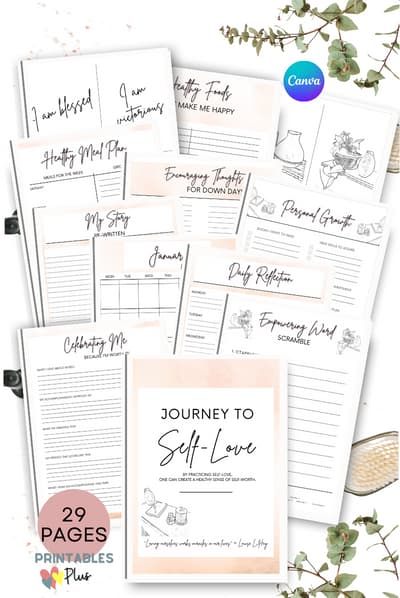 PLR TEMPLATE Coloring Self Care Planner – Busy Bee Content