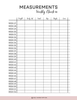 printable weight loss trackers