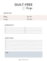 meal plan printables