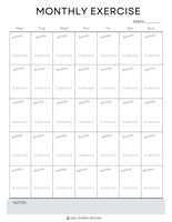 workout tracker printable