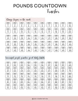 printable weight loss tracker