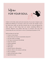 self care printables