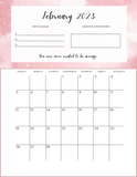 Motivational Calendar / 2023 Dated Calendar - Canva / PLR Content / Commercial Use