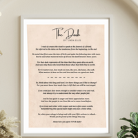 The dash poem Printable PDF