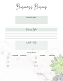 Small Business Productivity Planner - Canva PLR Templates (34 pages)