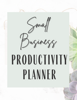 Small Business Productivity Planner - Canva PLR Templates (34 pages)