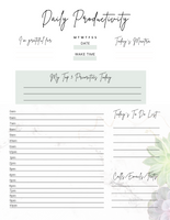 Small Business Productivity Planner - Canva PLR Templates (34 pages)