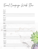 Small Business Productivity Planner - Canva PLR Templates (34 pages)