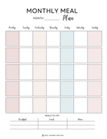 monthly meal plan pdf