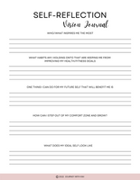 self reflection vision journal template