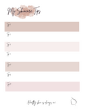 Beauty and Skincare PLR Planner Templates | Canva(12 Pages)