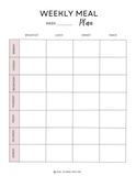 printable weekly meal plan pdf